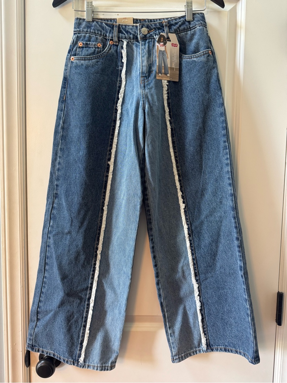 Levi’s Girls High Rise Baggy Denim Jeans NWT Adjustable Waist Size 12 Regular